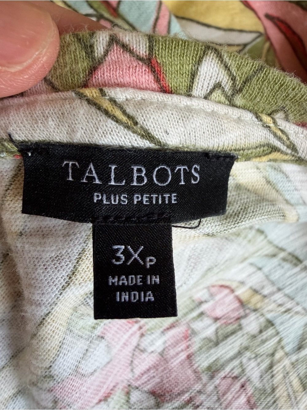 Talbots Plus 3x Petite Floral Print Shift Dress - Picture 6 of 9